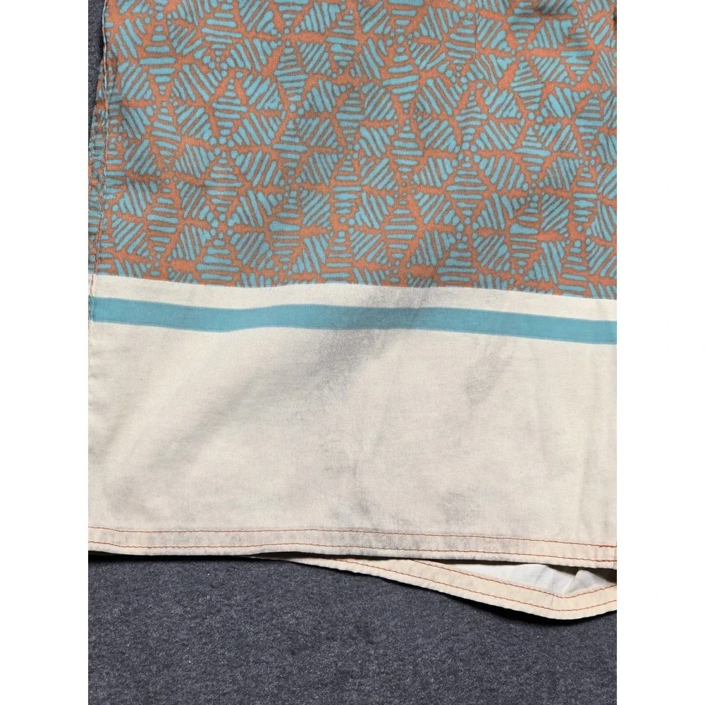 Patagonia Swim Trunks‎ Shorts 30 Orange Blue Pattern Athletic Beach BoardShorts